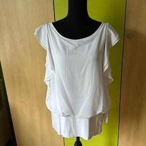 Gorgeous White Ruffled Top